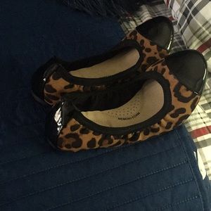 Cheetah Print Memory Foam flat Shoes